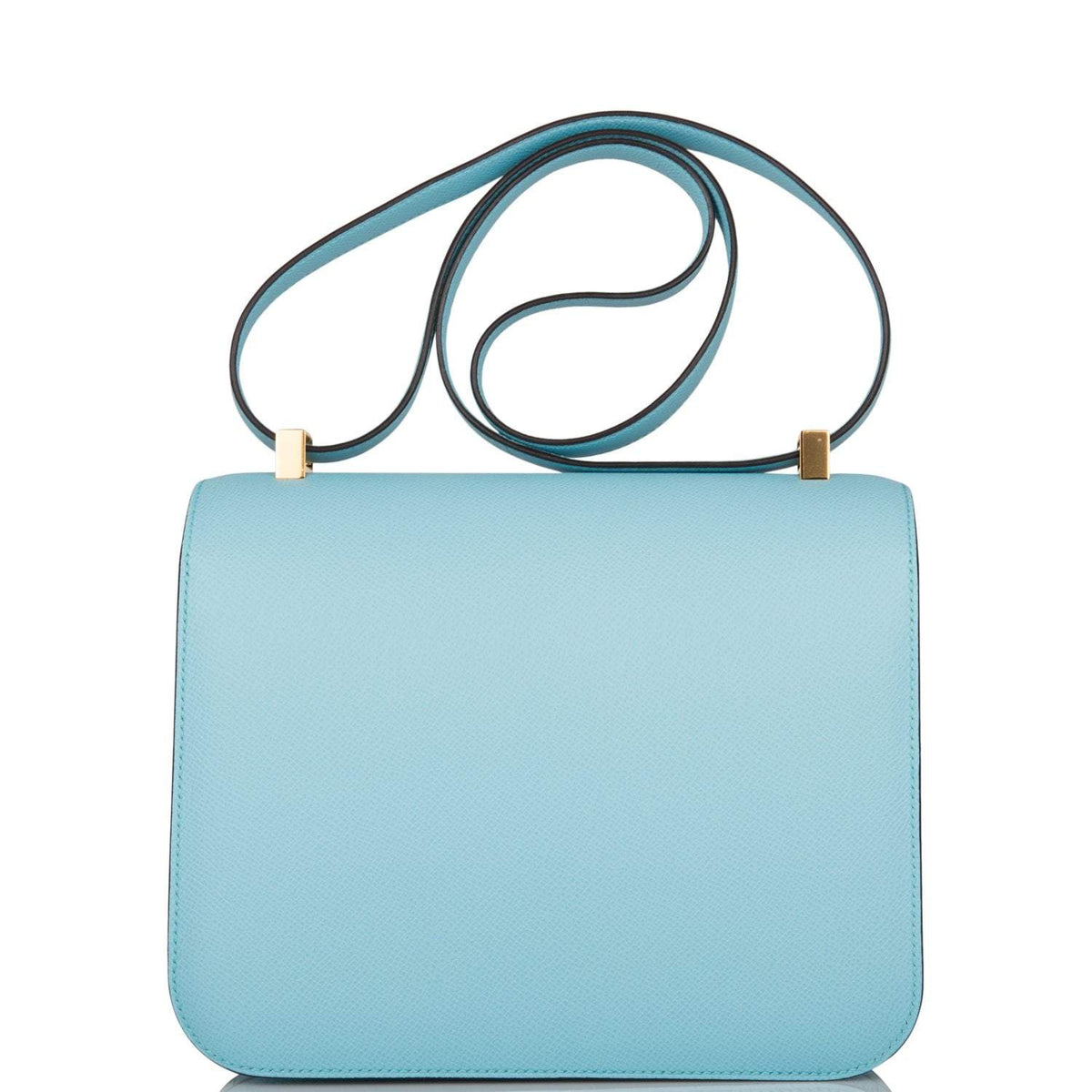 Hermes Bleu Atoll Epsom Constance 24cm Gold Hardware