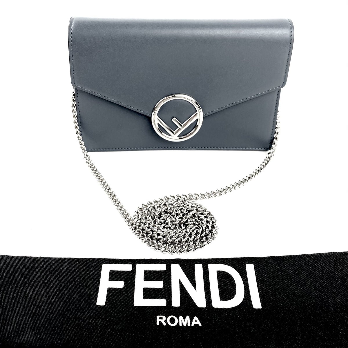 FENDI F Logo Wallet On Chain