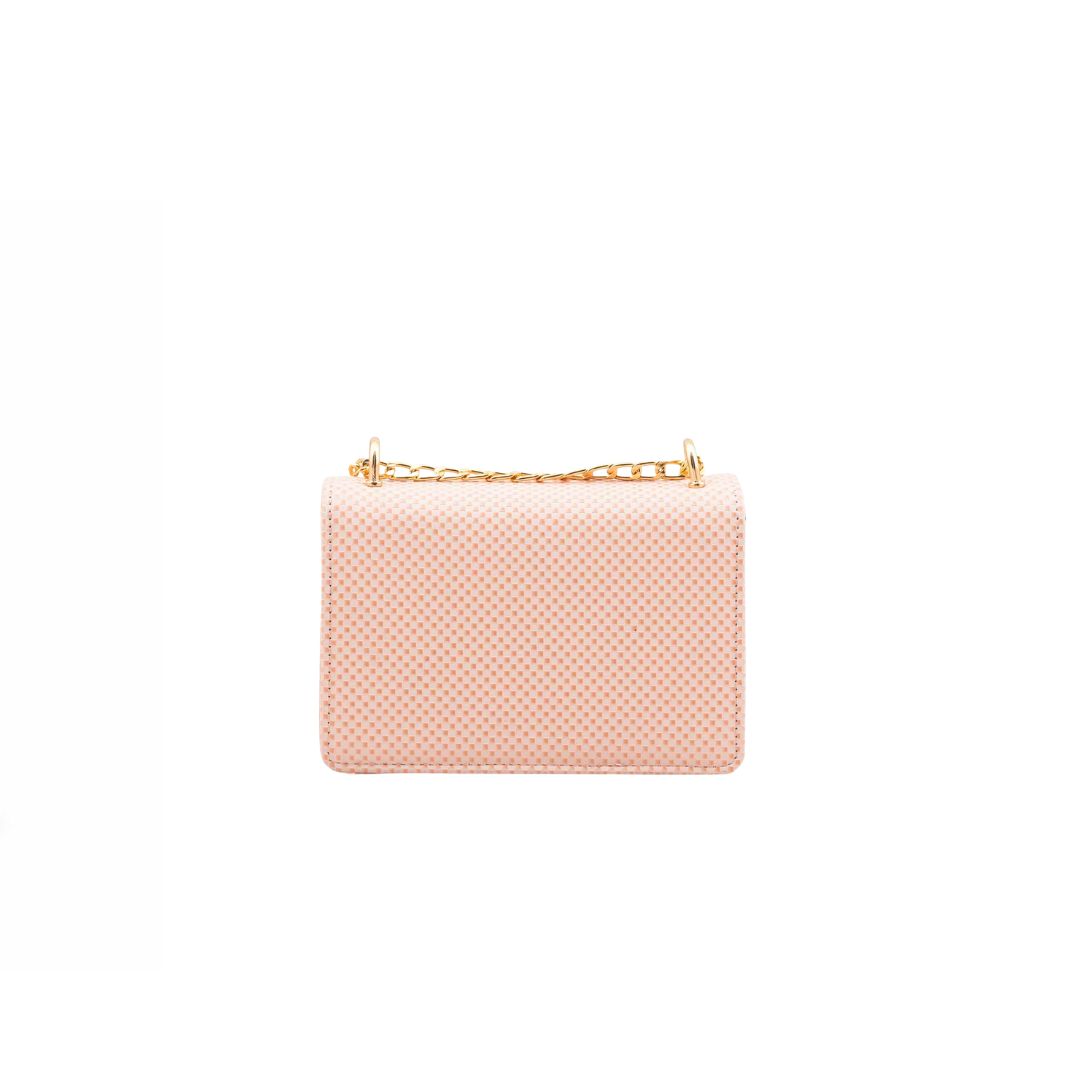 Zurelx Blush Chain Shoulder Handbag