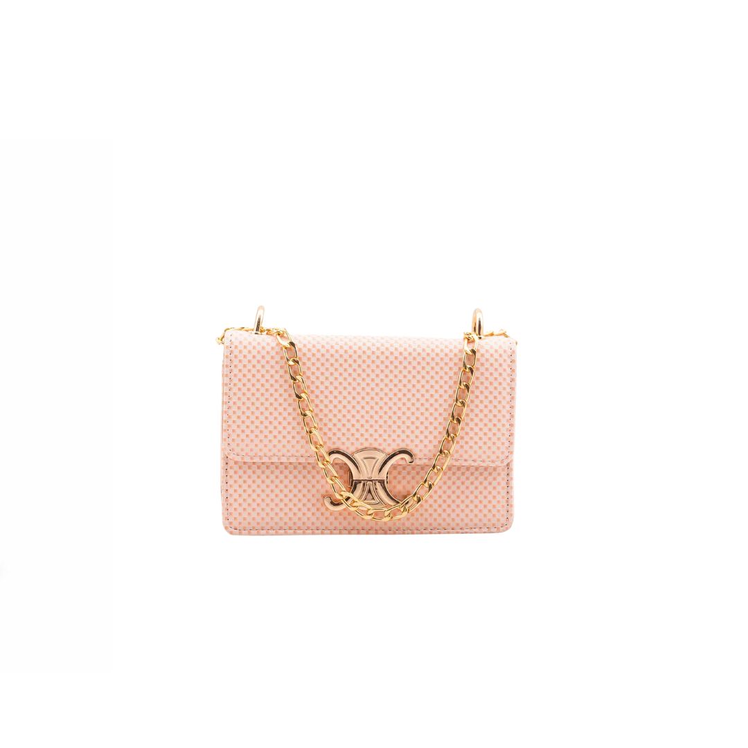 Zurelx Blush Chain Shoulder Handbag