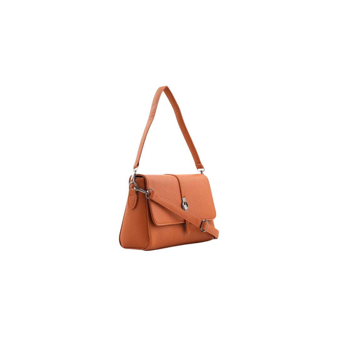 Zurelx Classic Brown Shoulder Handbag