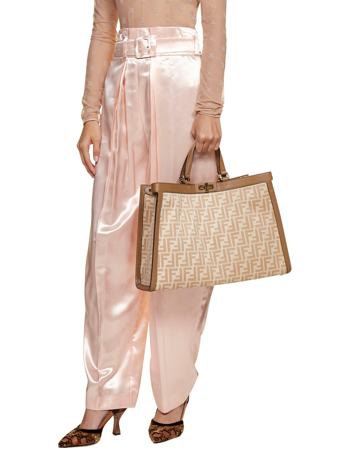 Fendi Peekaboo FF Motif X-Tote Bag