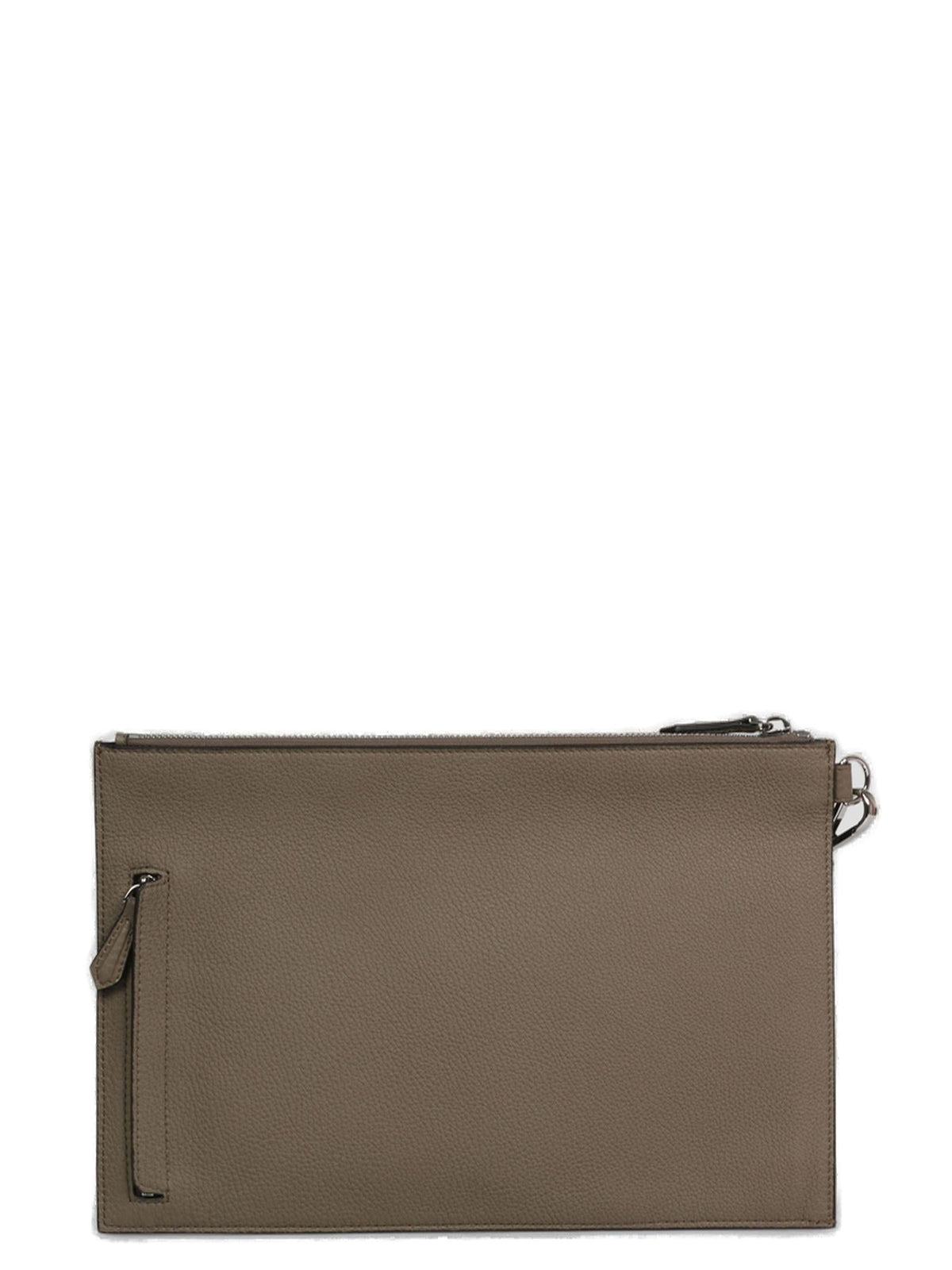 Fendi Double F Zipped Clutch Bag