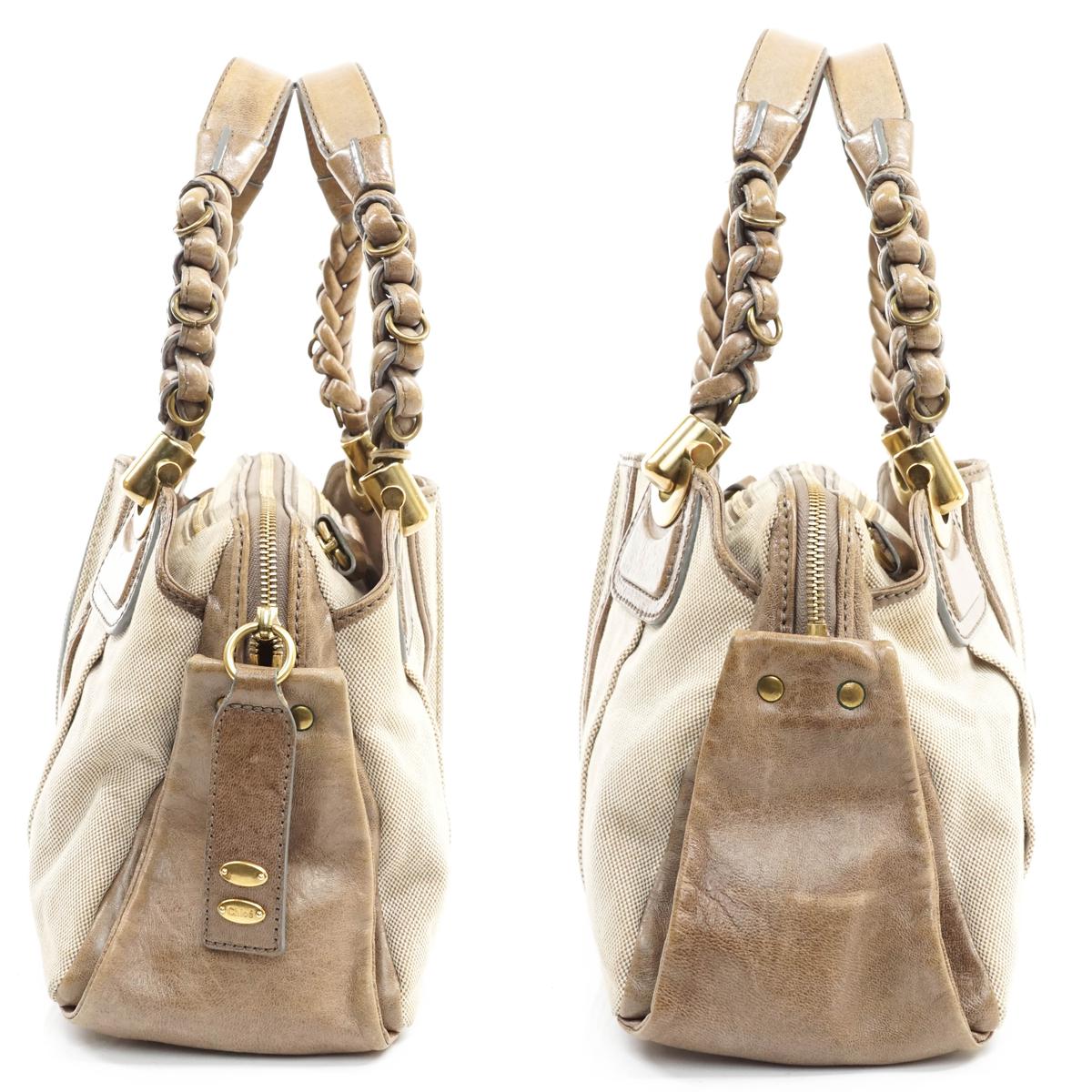 Chloe Heloise Hand Bag Canvas X