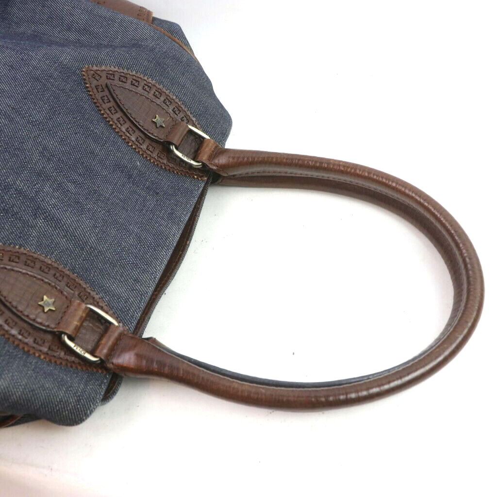 Fendi Hand Bag Canvas Blue