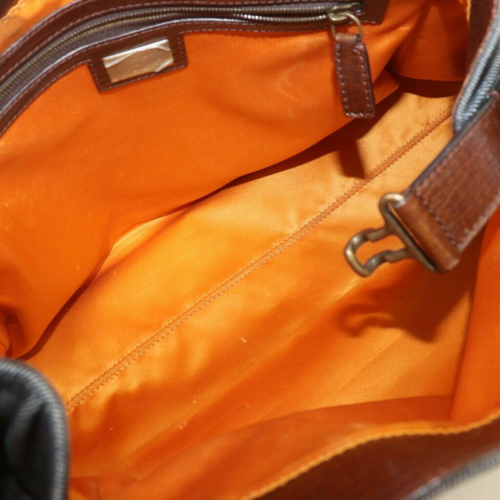 Fendi Hand Bag Canvas Blue