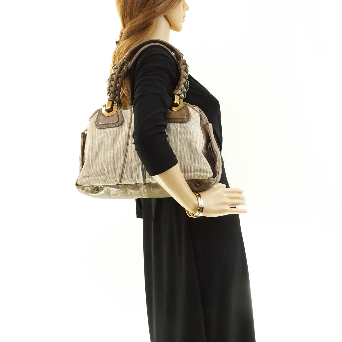 Chloe Heloise Hand Bag Canvas X